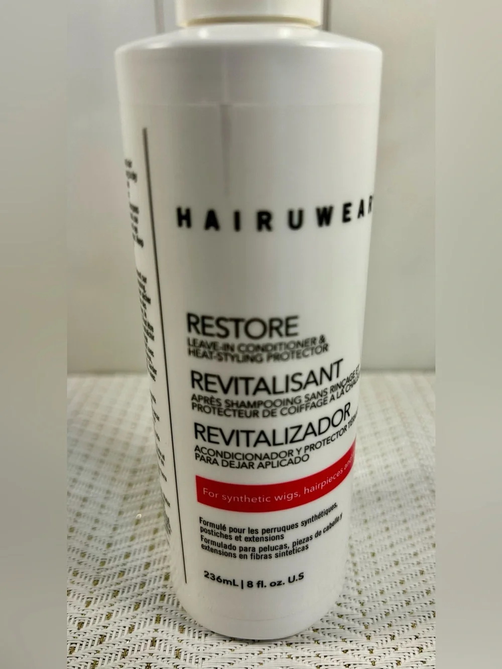 Hairuwear Restore Leave-In Conditioner & Heat Styling Protector Wig Care